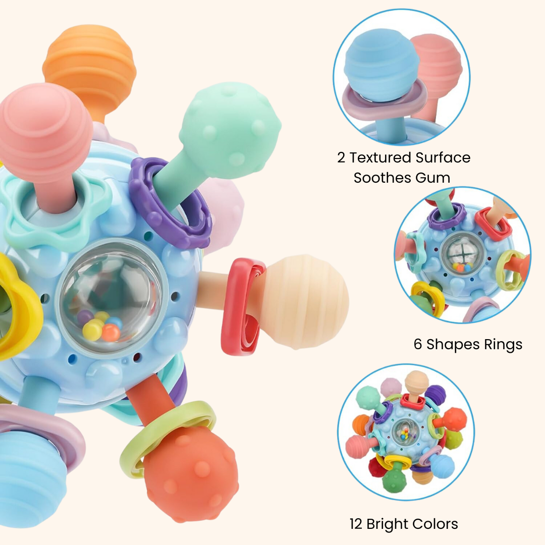 Fidtoy Sensory Teething Toy for Babies and Toddlers