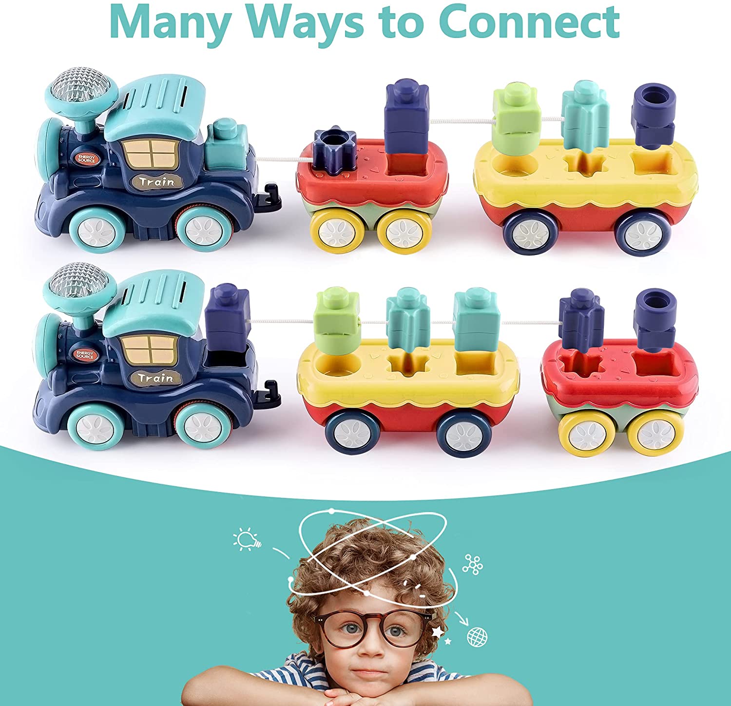 Train Track Set for Toddlers, Kids