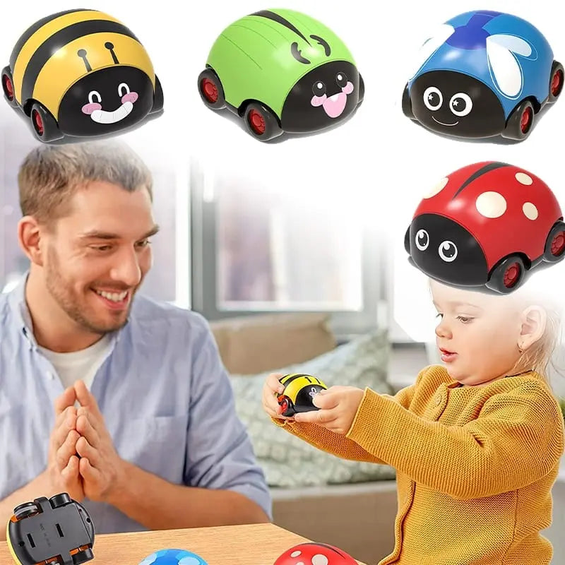 Fidtoy Traction Propulsion Caterpillar – Pull-Along Toddler Toy for Motor Skills