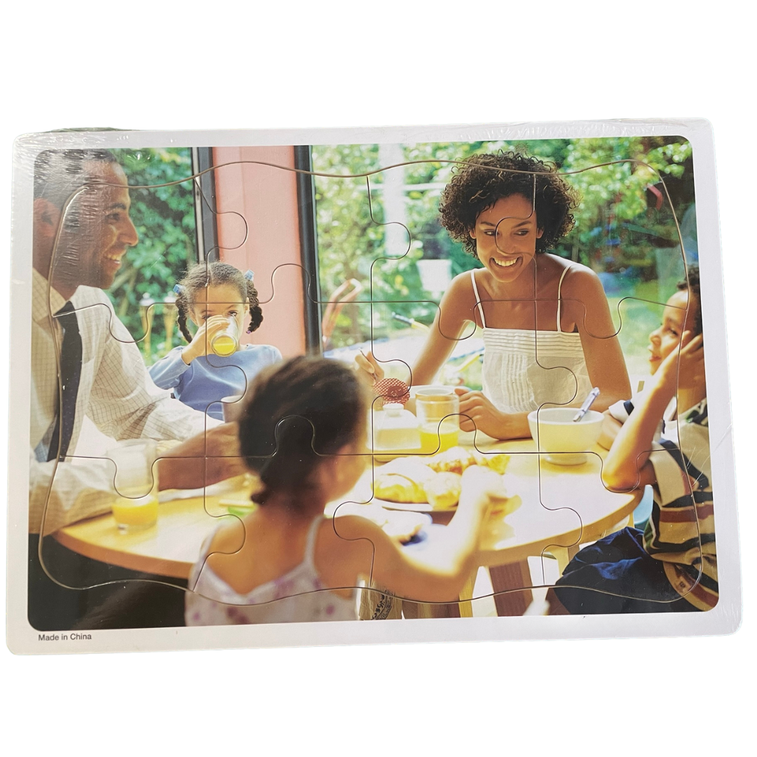 Wooden Community Family People Portrait Jigsaw Puzzles