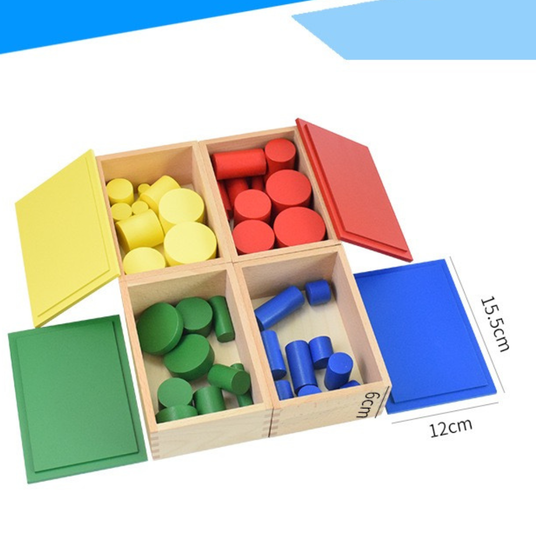 Large Montessori Knobless Cylinders Set