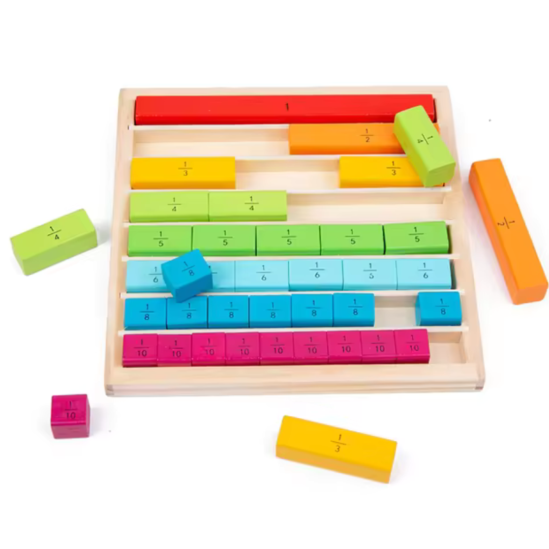 Montessori Whole Fractions Learning Board