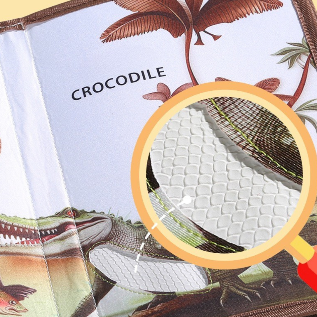 Toddler Plush Tactile Animal Sensory Tearproof Book