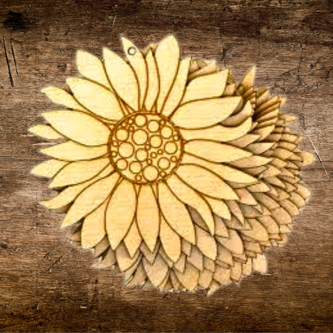 Large Natural Nature Insect Flower Bee Art and Craft Wooden Pieces Set of 10