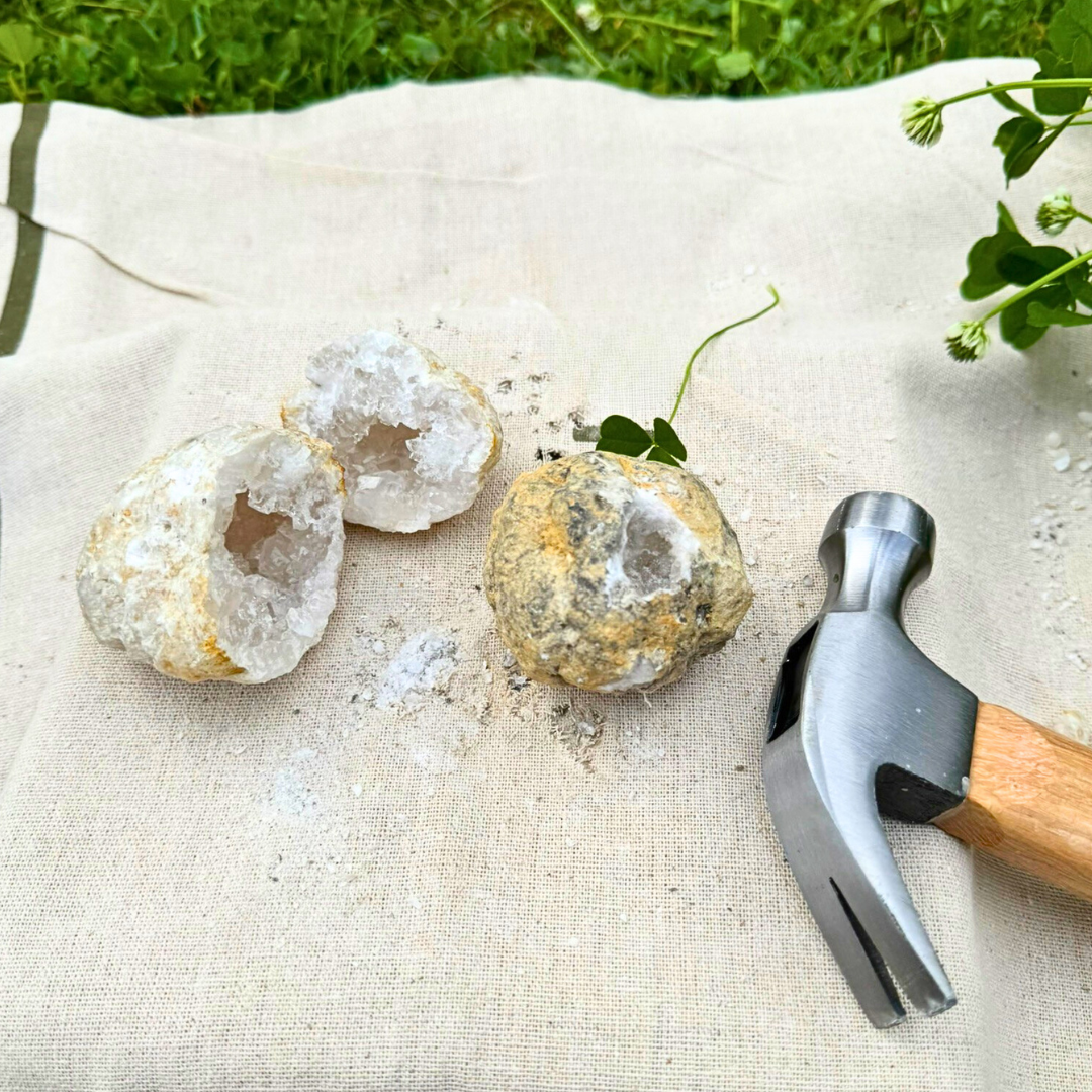 Large Kids Break a Crystal Geode Natural Rock 5-8cm Kids Surprise Gift