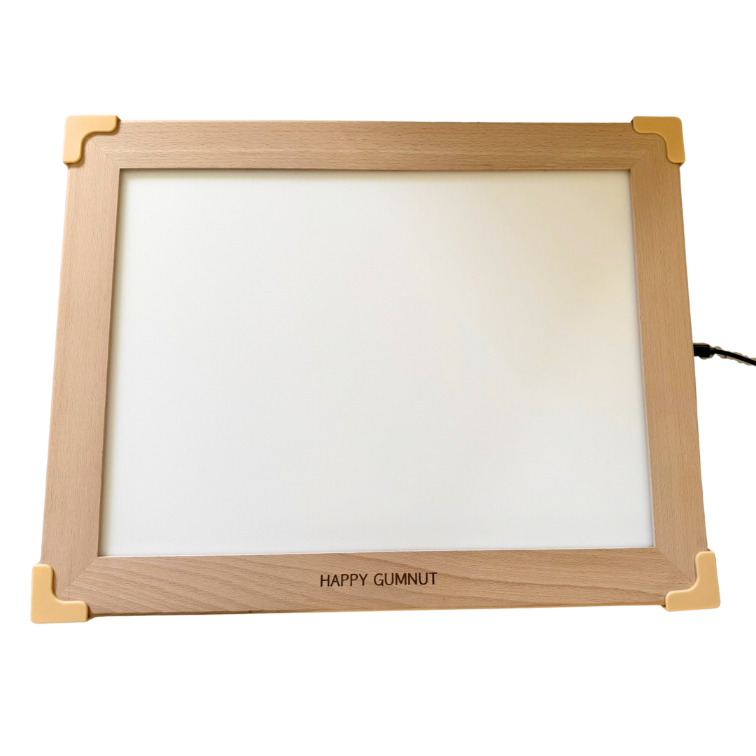 Wooden Light Panel for Table Kids Sensory Tool