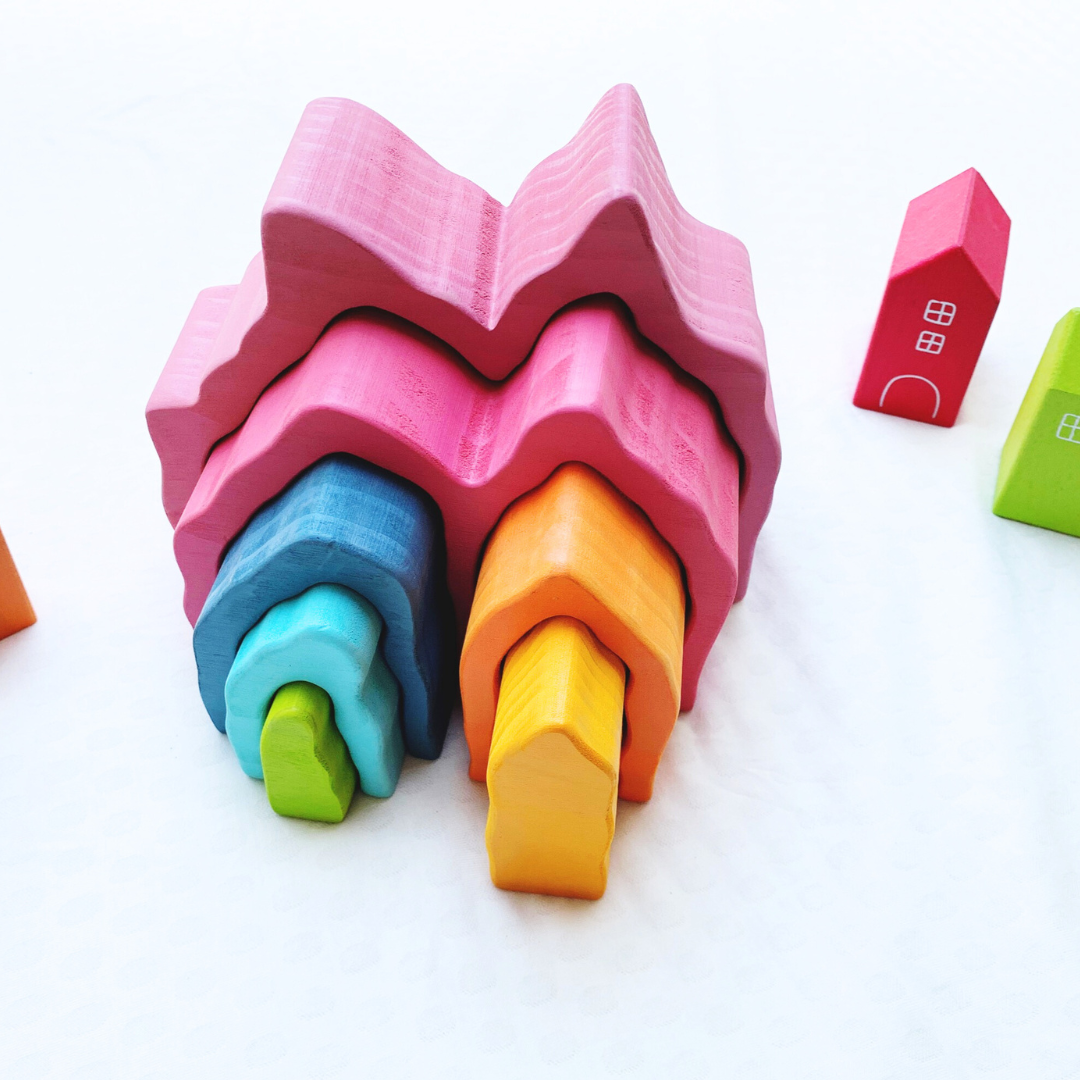 Wooden Stacking Great Barrier Coral Reef Block Playroom Décor