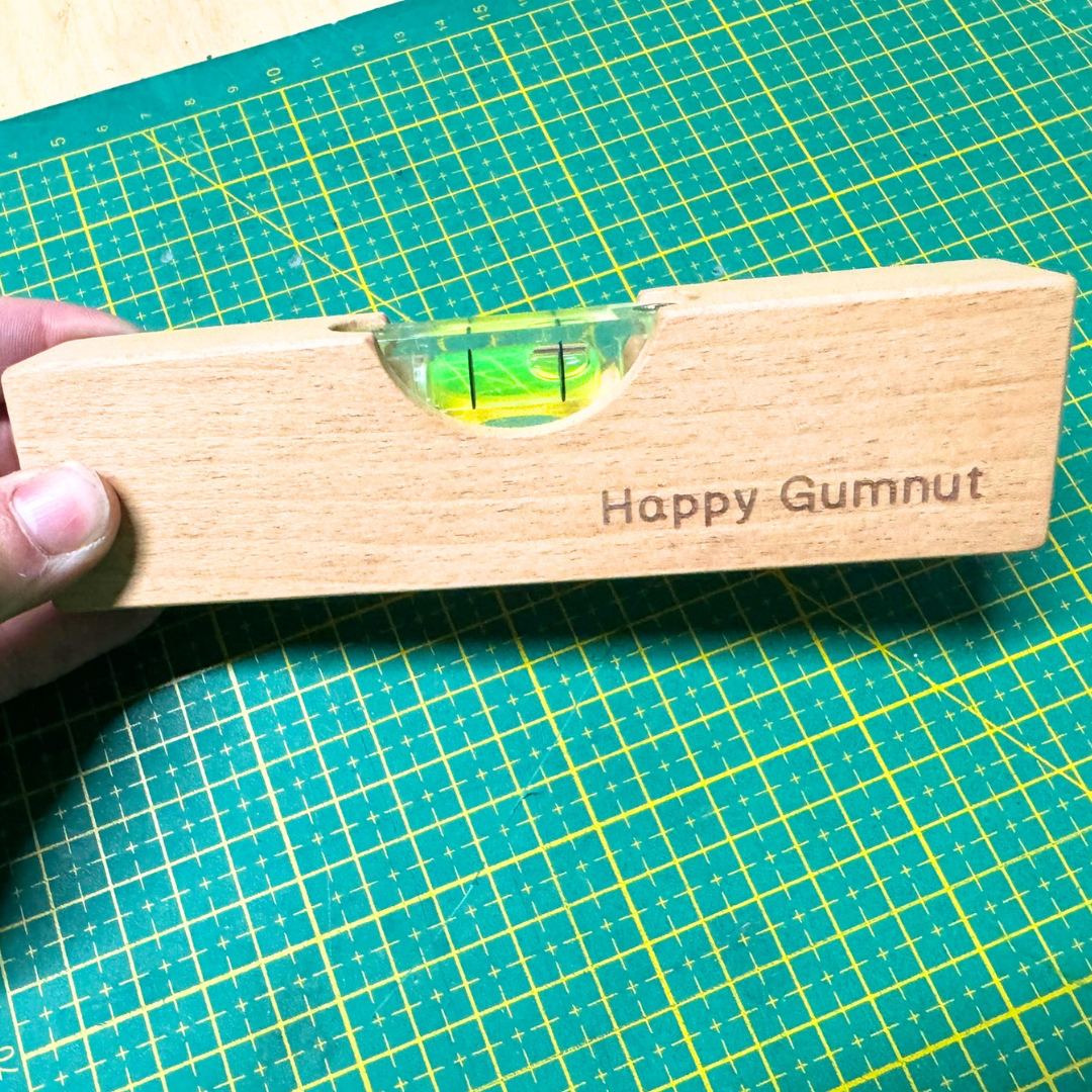 Happy Gumnut Wooden Spirit Level Kids Hand Tool