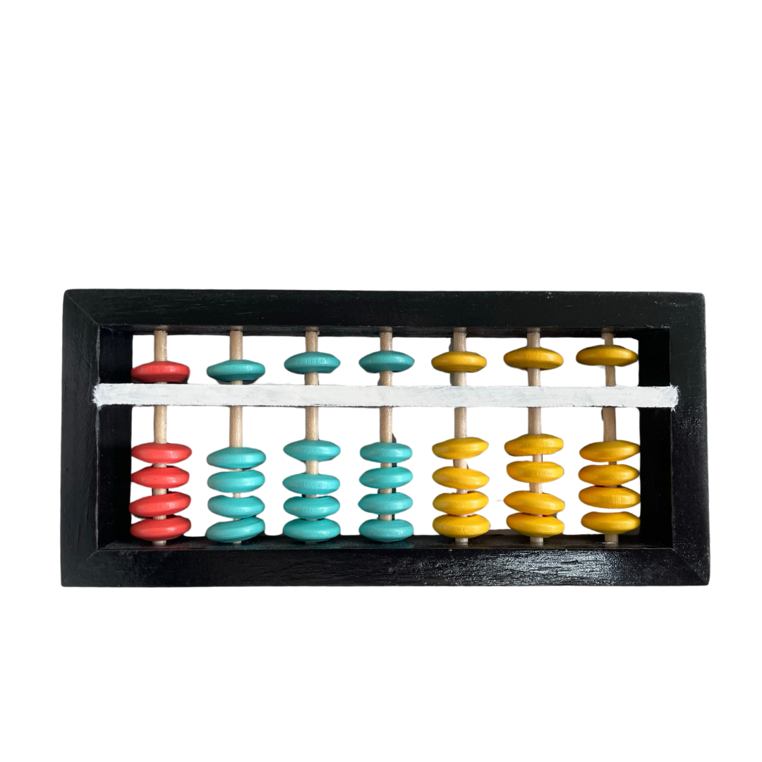 7 Digits Rods Wooden Abacus