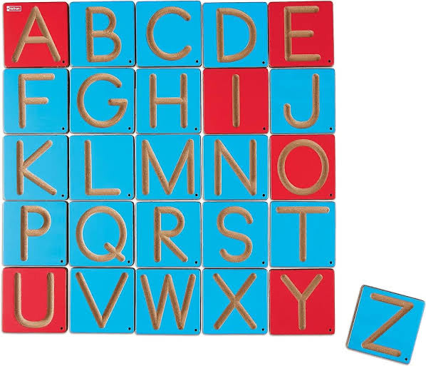 Nathan Wooden Alphabet Tracing Writing Board Pre-writing Letter Toy Upper or Lower Cases ALPHABET OR COUNTING