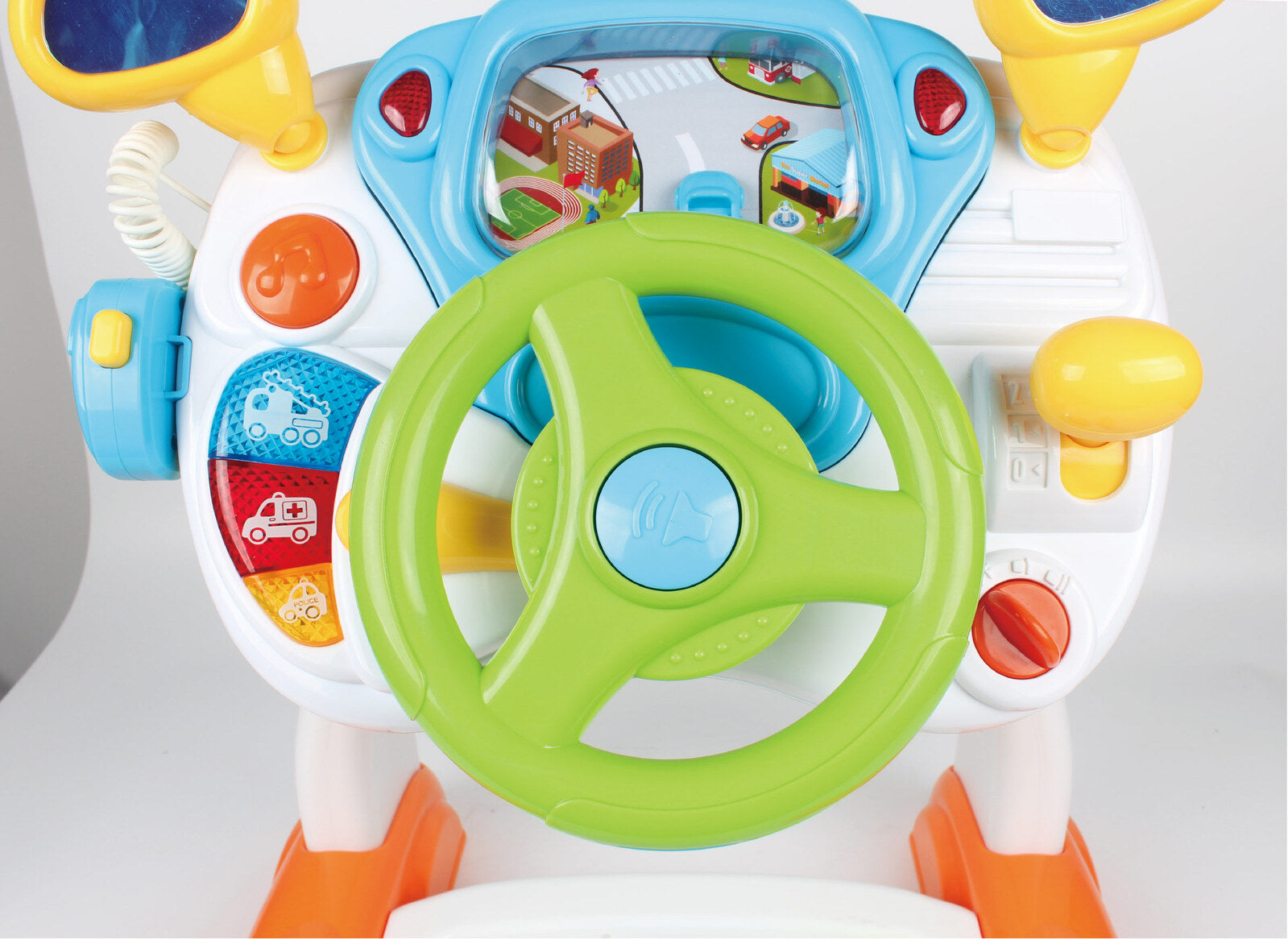 Toddler Interactive Driving Simulator Toy with Controls and Sounds