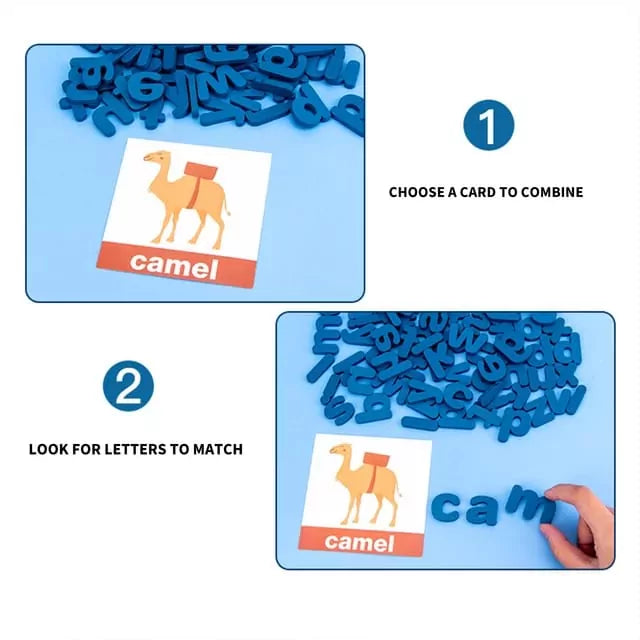 Zebra Vocabulary Building Wooden Spelling Game - 6675