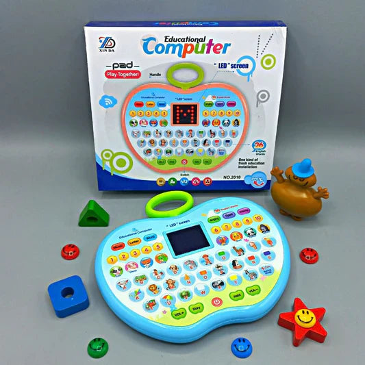 Fidtoy Apple Learning Computer Toy with LED Display for Kids