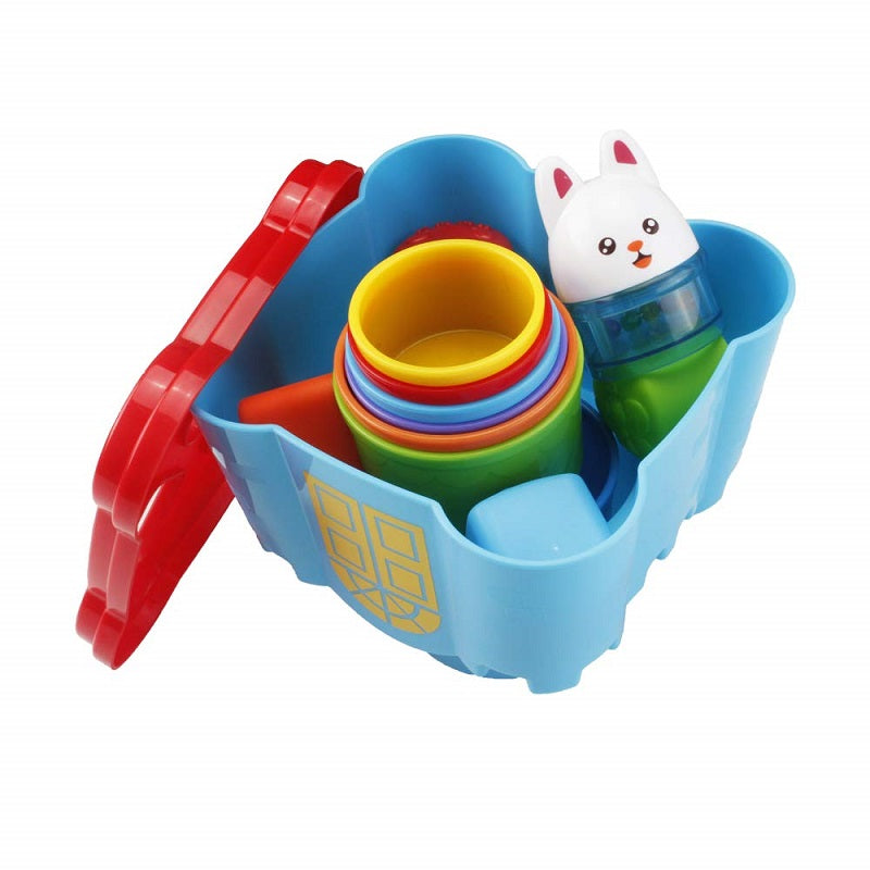 Nesting Shape Sorting and Stacking Cups Animal Castle