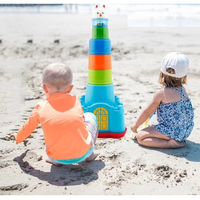 Nesting Shape Sorting and Stacking Cups Animal Castle