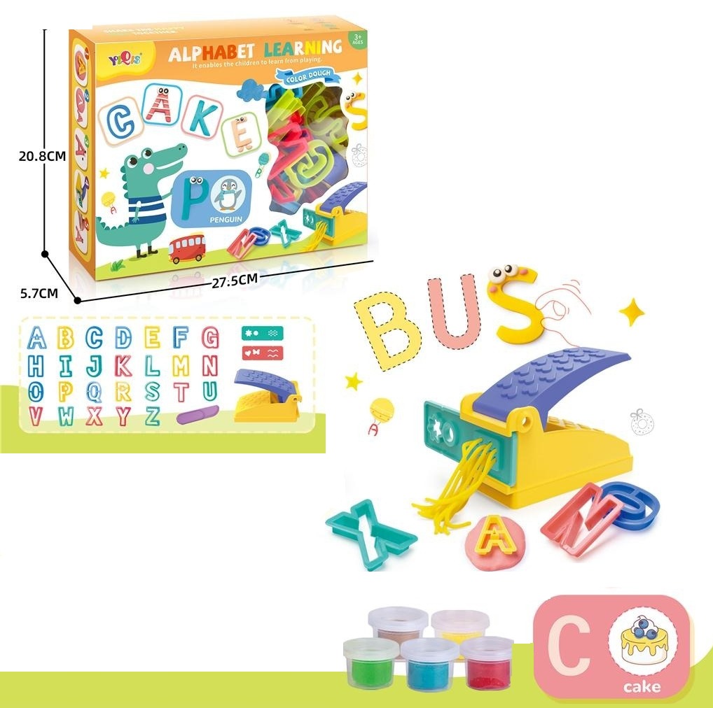 Alphabet Learning Play Soft Dough Kit - 23B