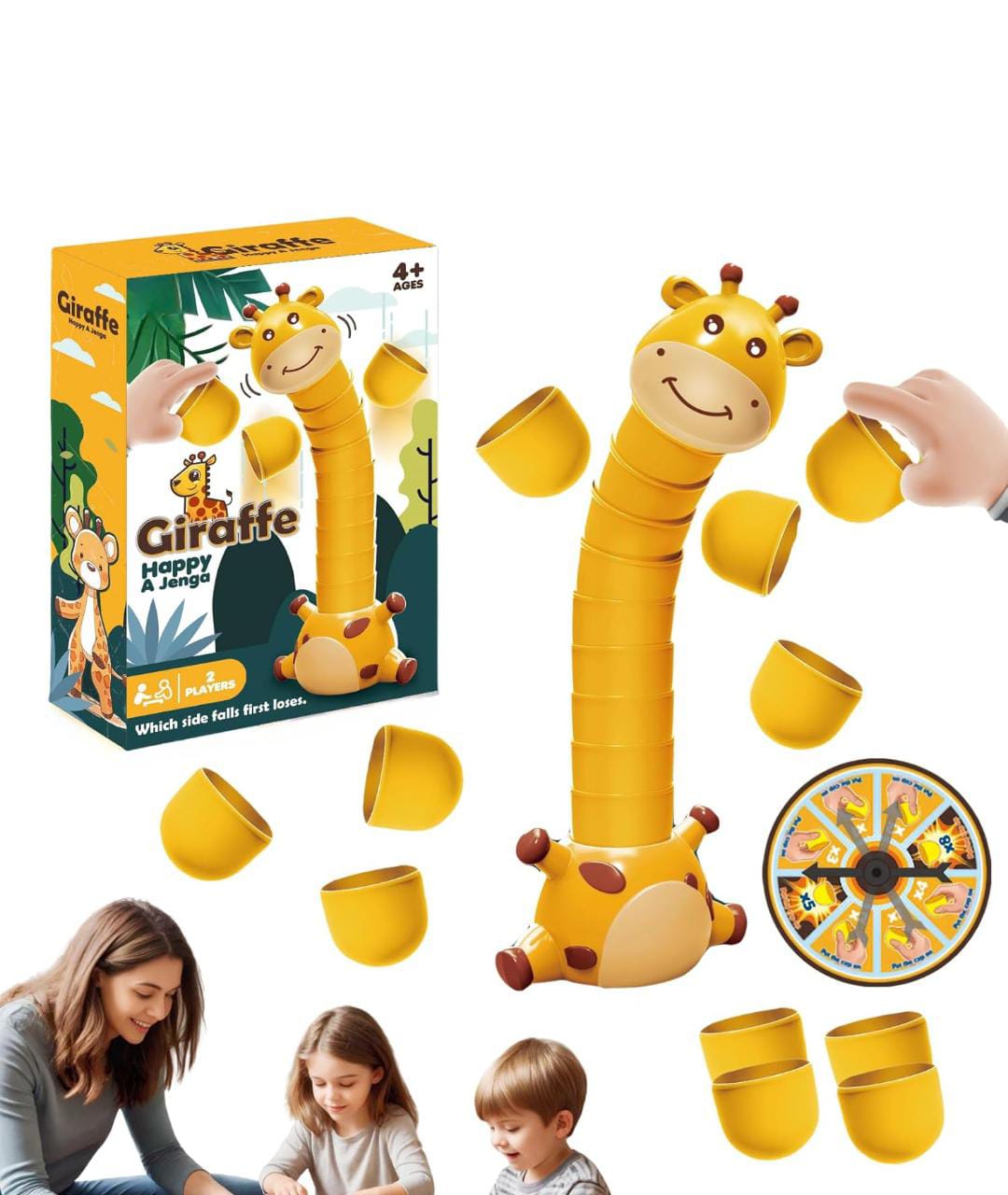 Fidtoy Giraffe Neck Stacking Animal Stack Attack Game for Kids