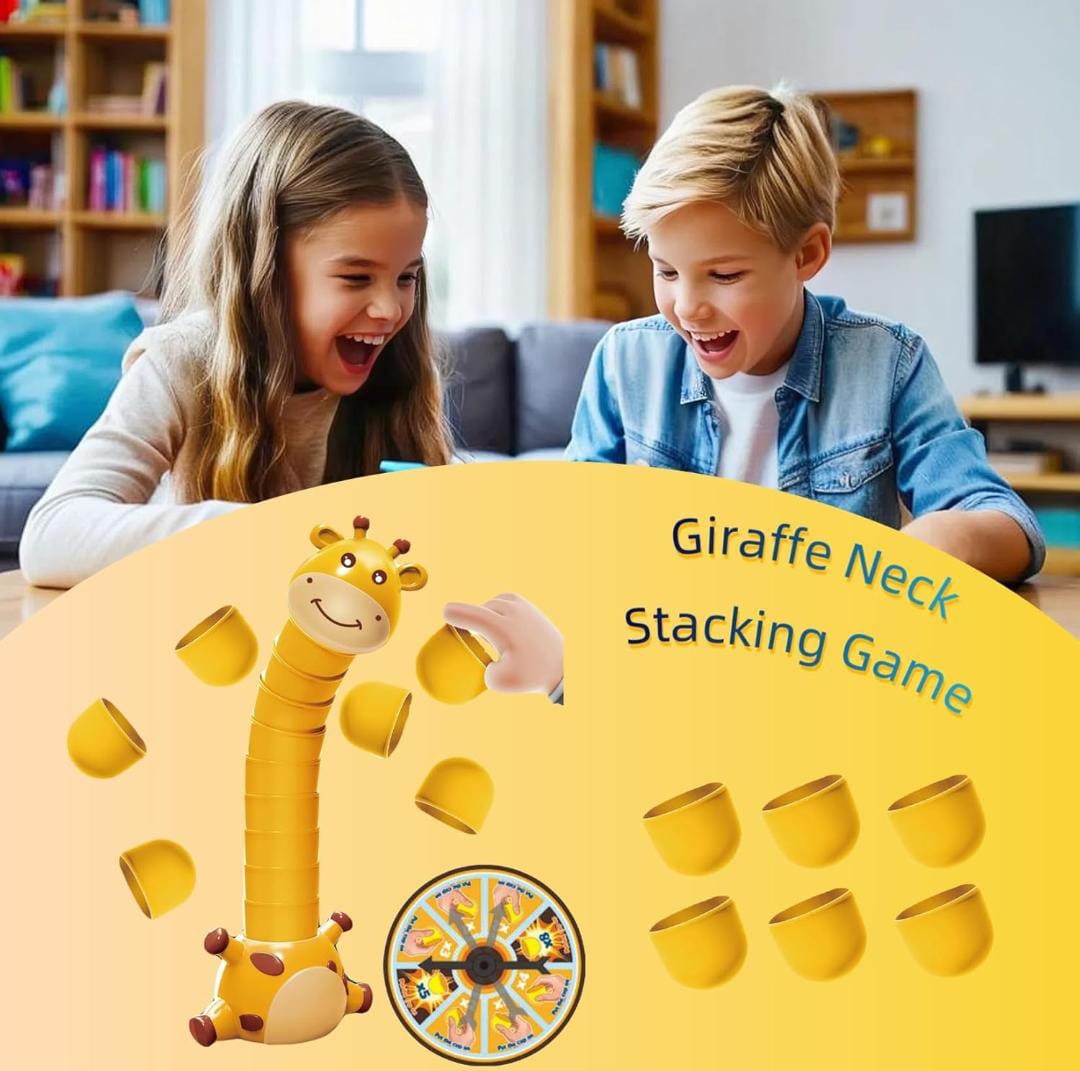 Fidtoy Giraffe Neck Stacking Animal Stack Attack Game for Kids
