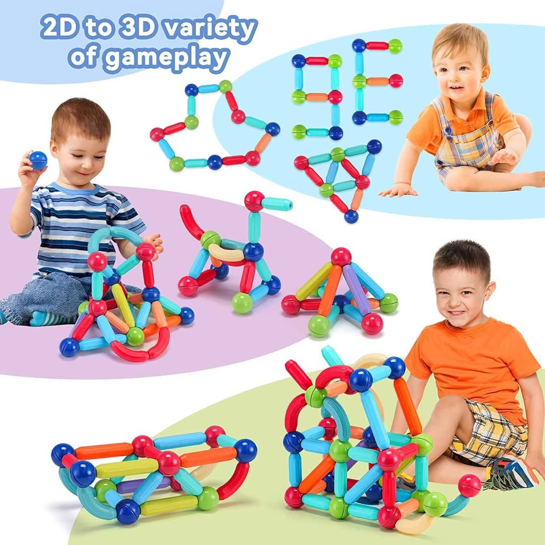 Fidtoy Magnetic Building Sticks and Balls Set 25 PCS STEM Toy