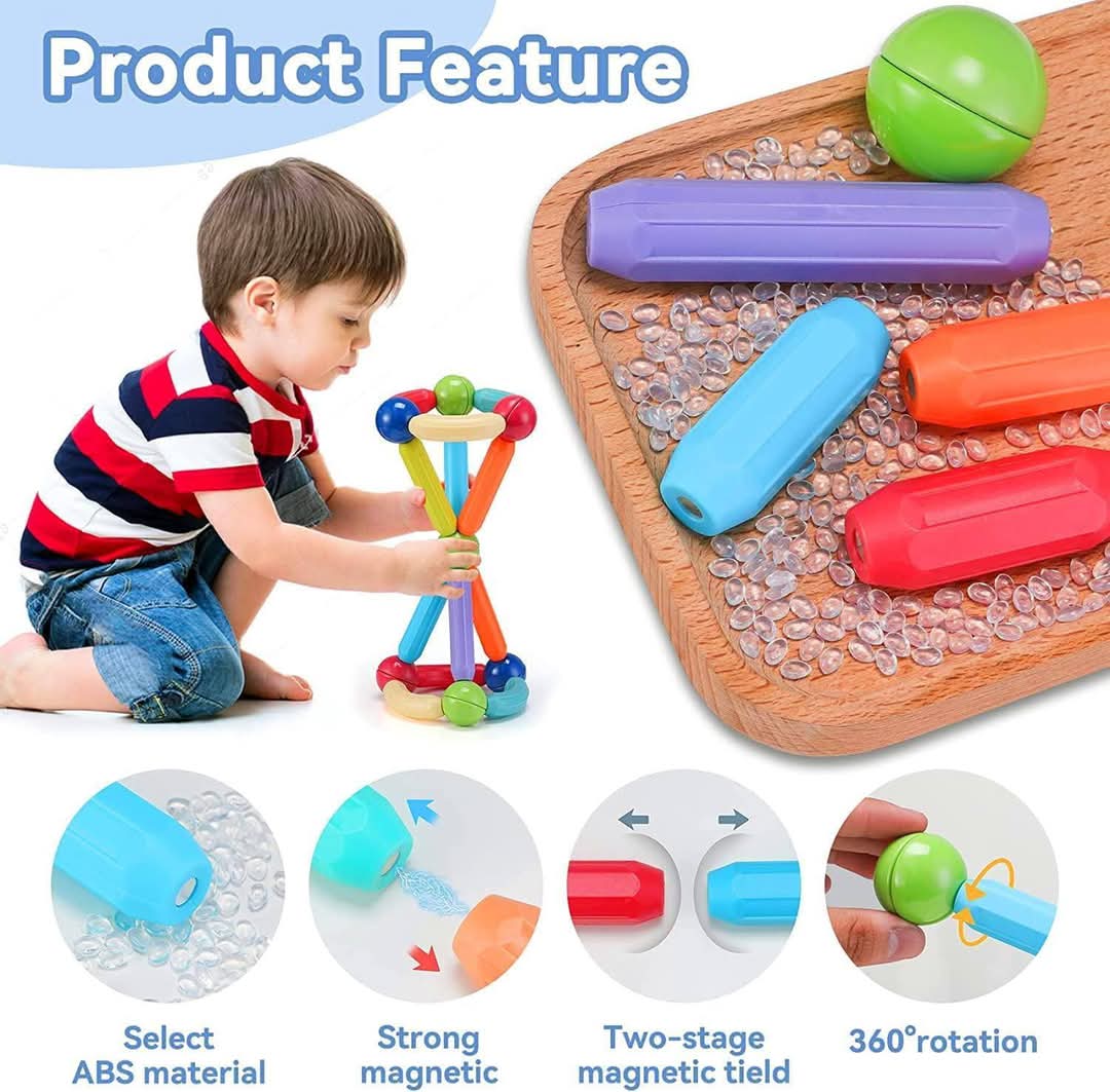 Fidtoy Magnetic Building Sticks and Balls Set 25 PCS STEM Toy