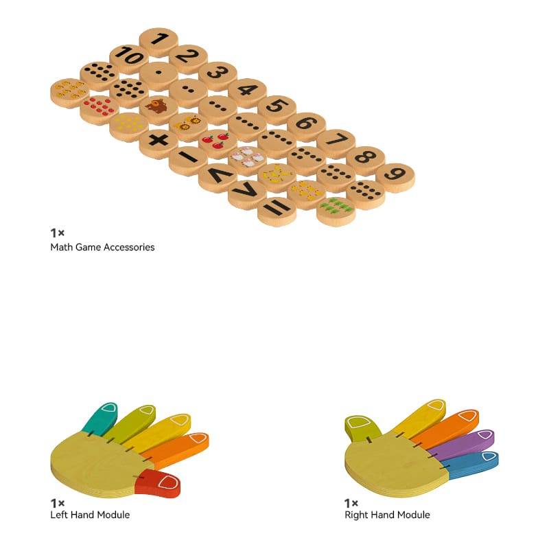 Wooden Sensory Wall Panel | Montessori Counting Pegboard Complete Wall System