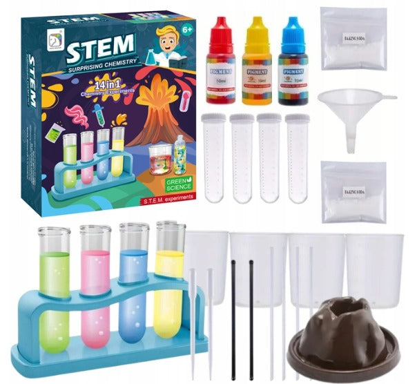 STEM Surprising Chemistry 14in1 Experiment Green Science Kit - 557