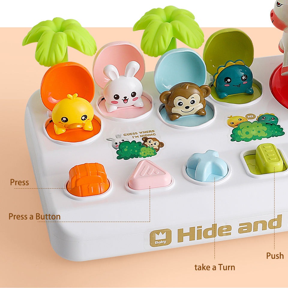 Pop Up Hide & Seek Animal Puzzle - 019