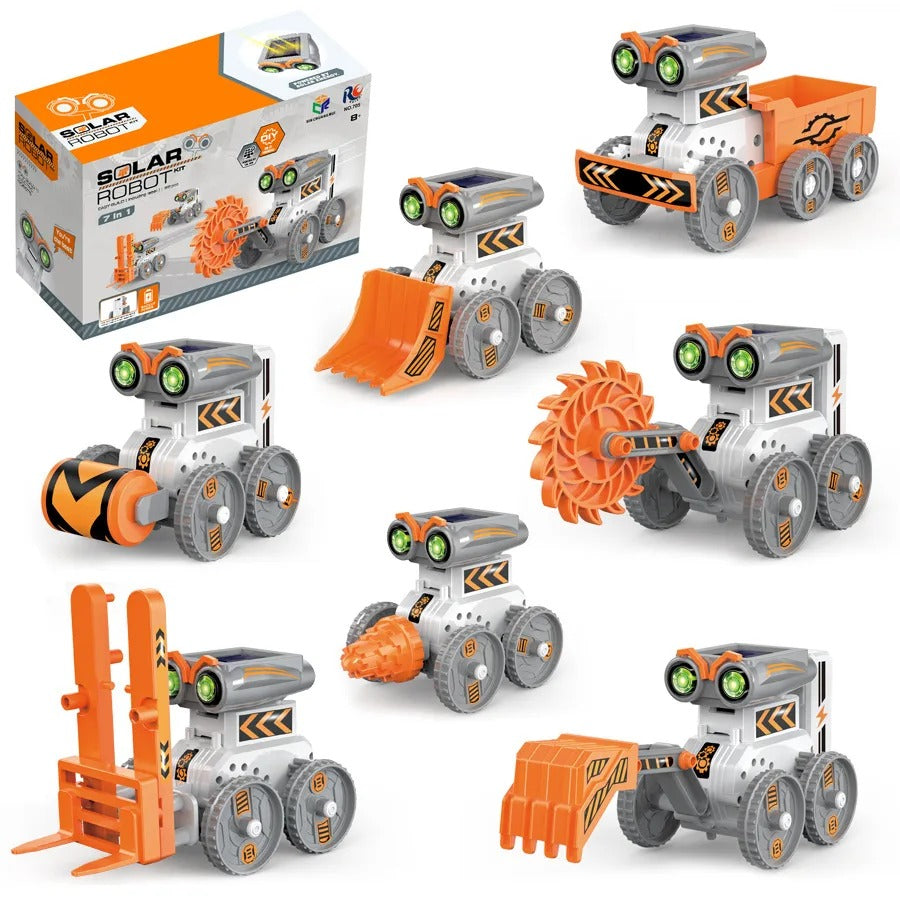 DIY 7 in 1 Solar Robot Science Experiment Kit - 705