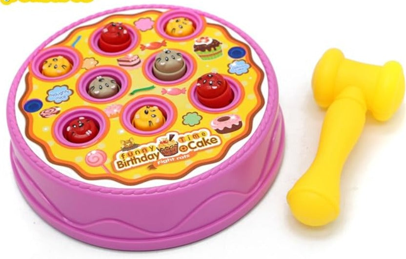 Ensemble de jouets Fidtoy Hammer Cake avec jeu musical Pop Up Mice