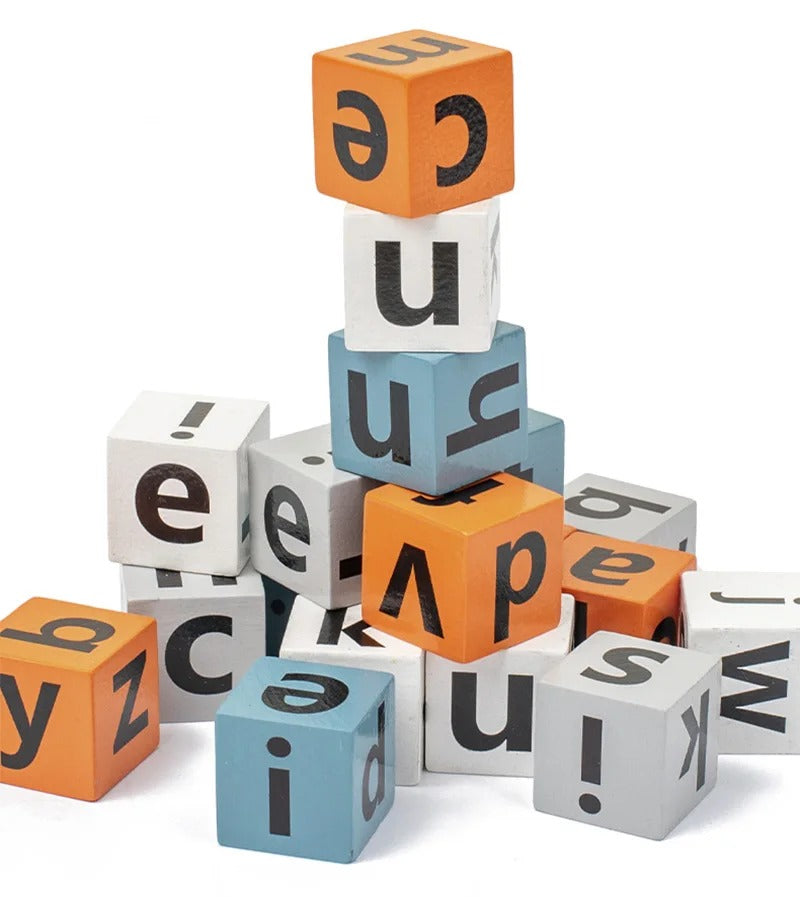 Wooden Spelling Blocks Game with Buzzer 2 to 4 Players - 584