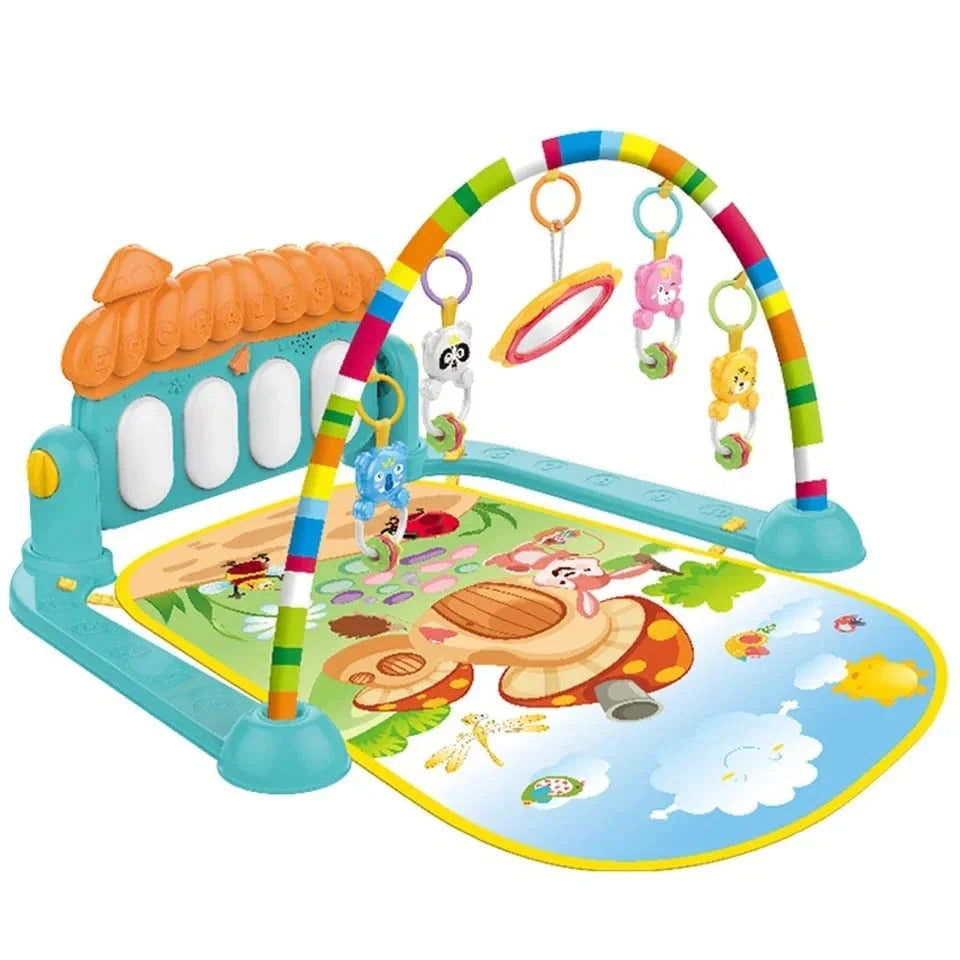 3in1 Baby Play Piano Gym Mat Fitness Rack Rattle Toy