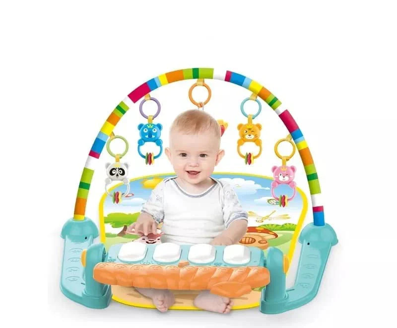 3in1 Baby Play Piano Gym Mat Fitness Rack Rattle Toy