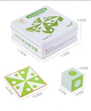 Wooden 3D Montessori Geometry Pattern Blocks