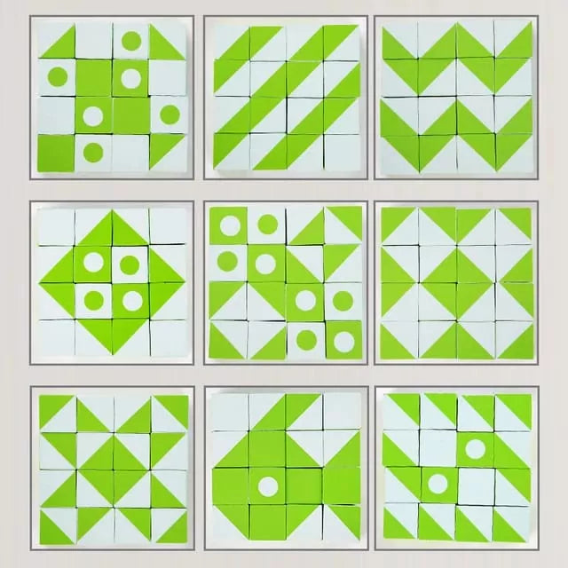 Wooden 3D Montessori Geometry Pattern Blocks