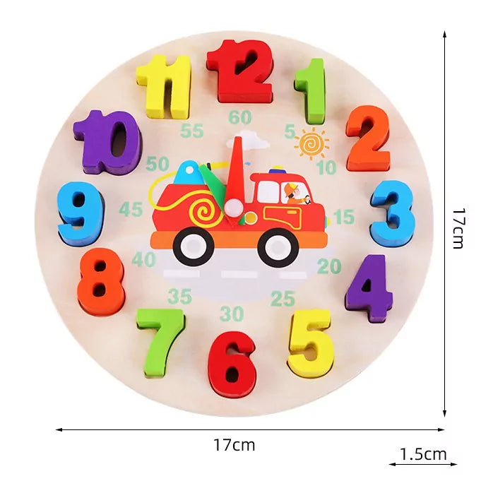Wooden Digital Learning Clock