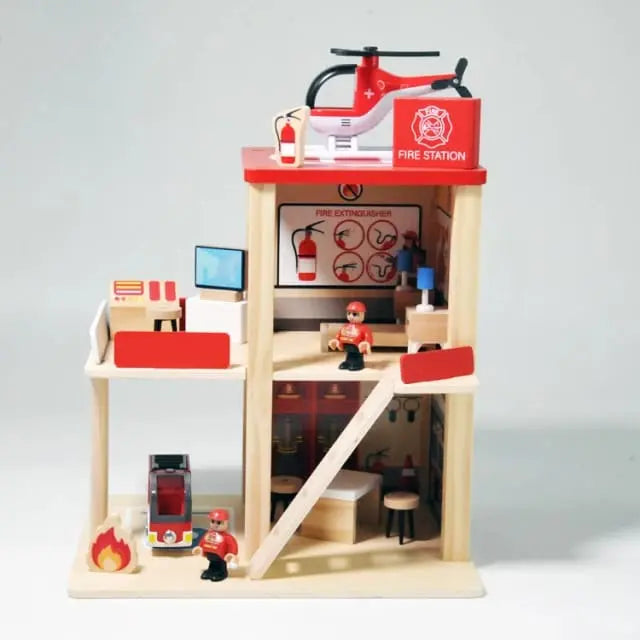 Wooden FireStation - Fire Station Toys