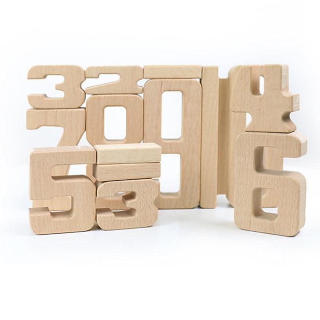 Fidtoy Mini Wooden Numbers Set Montessori Math Toy for Kids