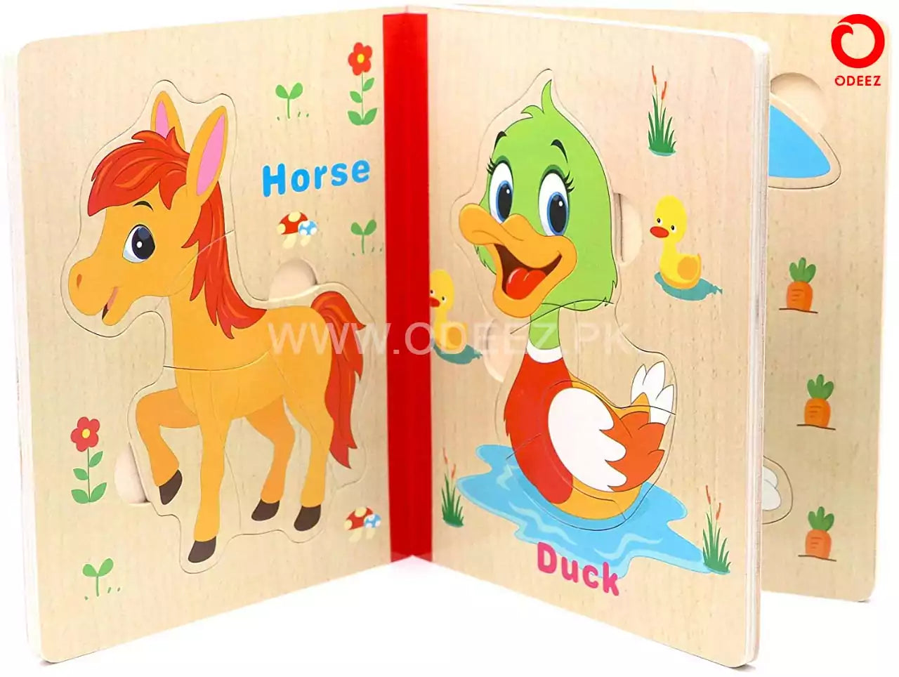 Wooden Puzzle Book for Kids - Random Character
