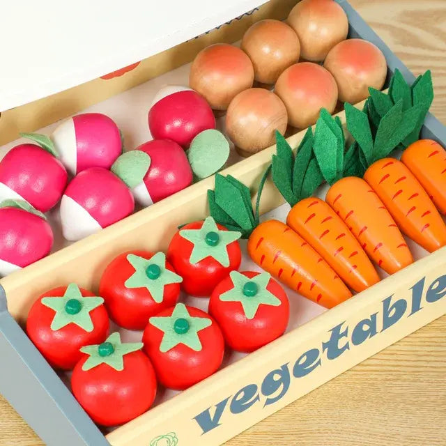 Wooden Vegetable Shop Kids Toy