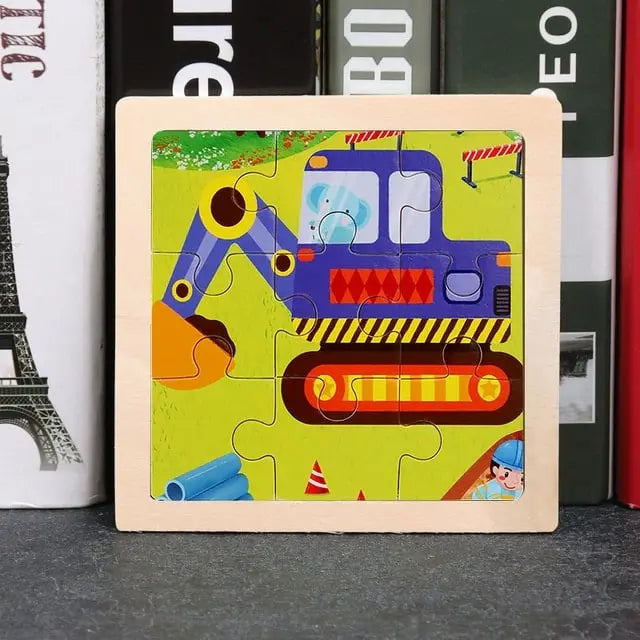 Wooden Vehicle Puzzle