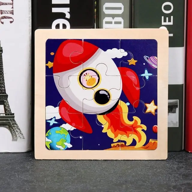 Wooden Vehicle Puzzle