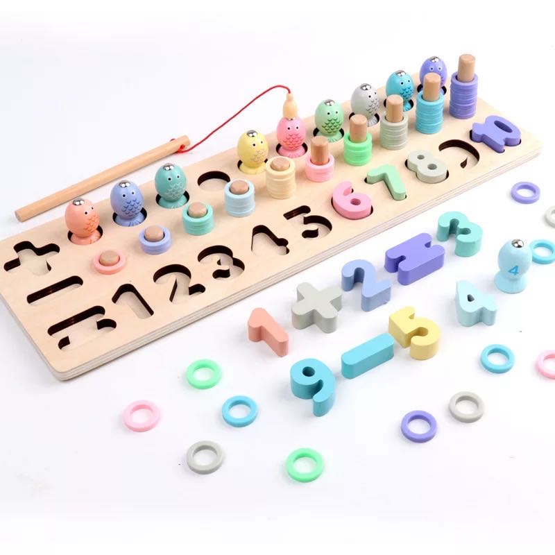 Wooden Number Counting Board -Mathematics Educational Toys