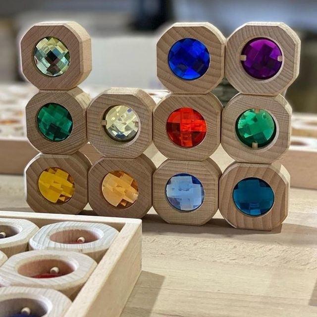 Wooden Gem Blocks