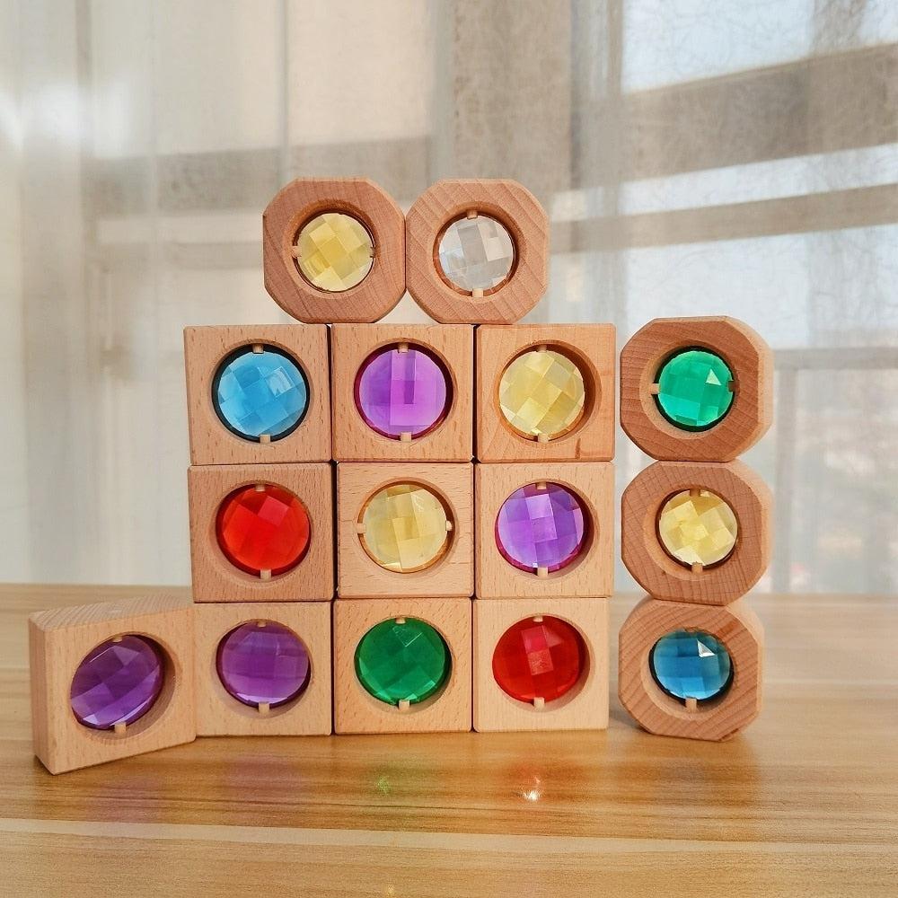 Wooden Gem Blocks