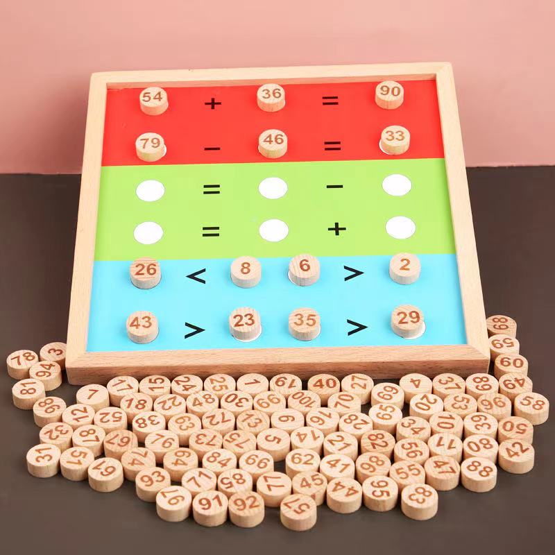 Tablero de Cien Montessori de Madera - Juguetes Educativos Montessori