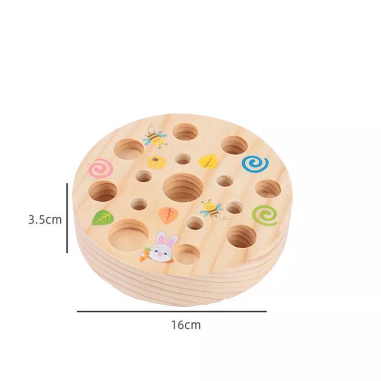 Best Montessori Woodpecker Catch Worms Game - Fine motor skills toys