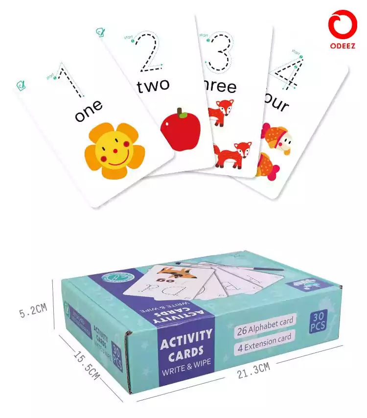 Write & Wipe learning cards Alphabets