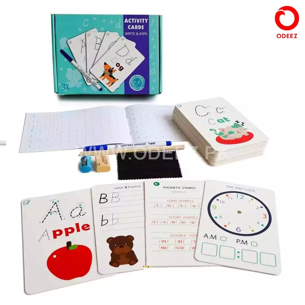 Write & Wipe learning cards Alphabets
