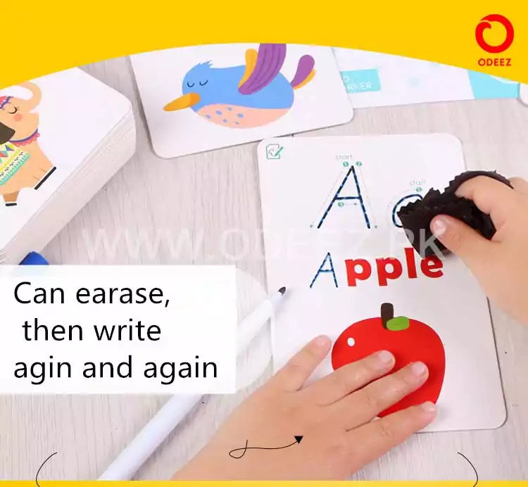 Write & Wipe learning cards Alphabets