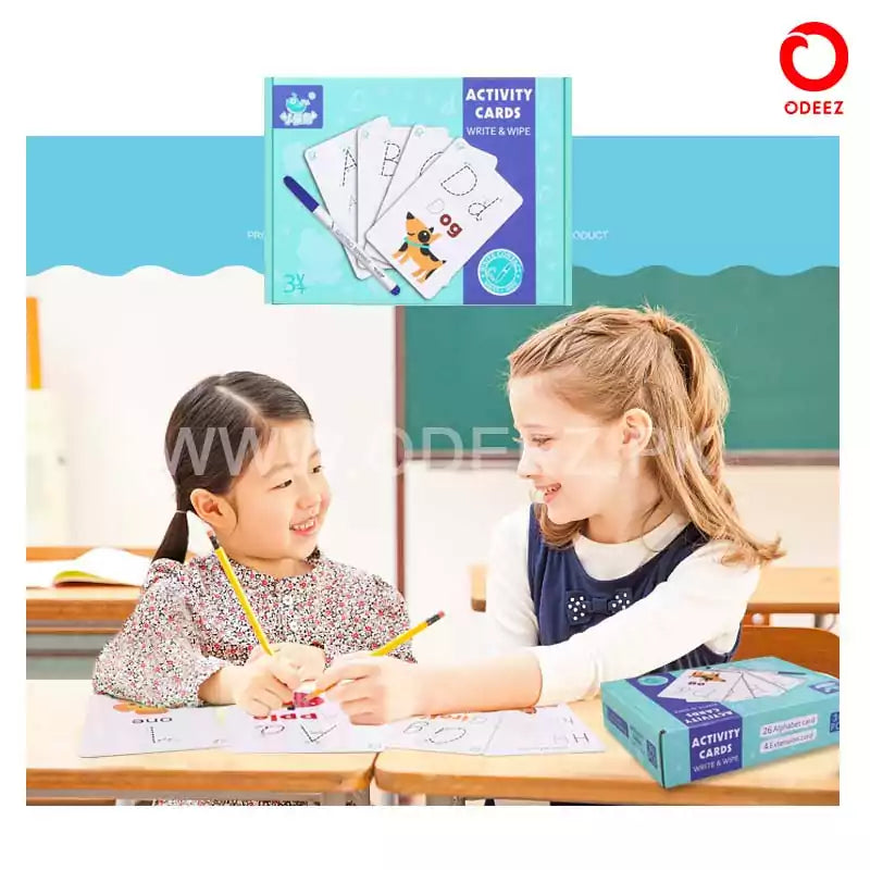 Write & Wipe learning cards Alphabets